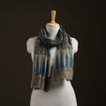 Handloom Chanderi Silk Ajrakh Hand Block Print Natural Dyed Stole 16
