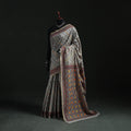 Bengal Kantha Hand Embroidery Silk Cotton Chapa Work Saree 63