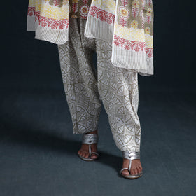 Sanganeri Hand Block Print Cotton Suit Set with Dupatta for Women 04