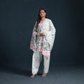 Sanganeri Hand Block Print Cotton Suit Set with Dupatta for Women 02