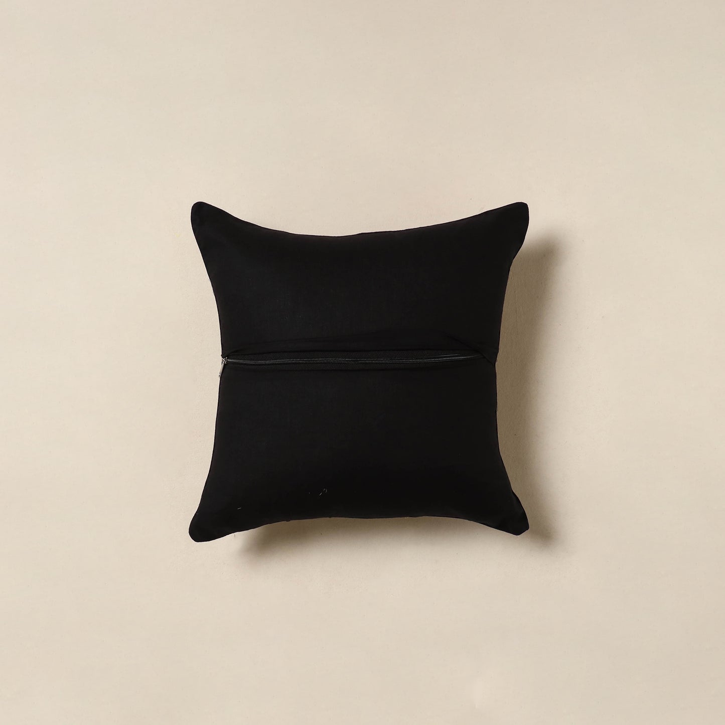 Brown - kalamkari cotton cushion cover 04 - handcrafted