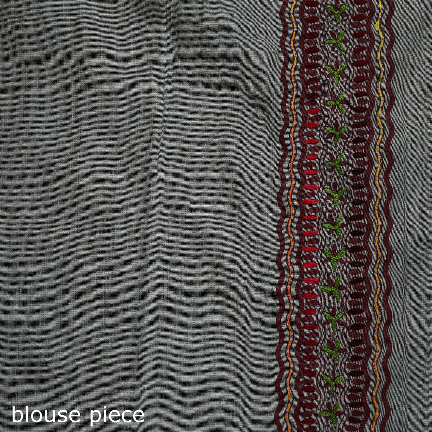 Bengal Kantha Hand Embroidery Silk Cotton Chapa Work Saree 63