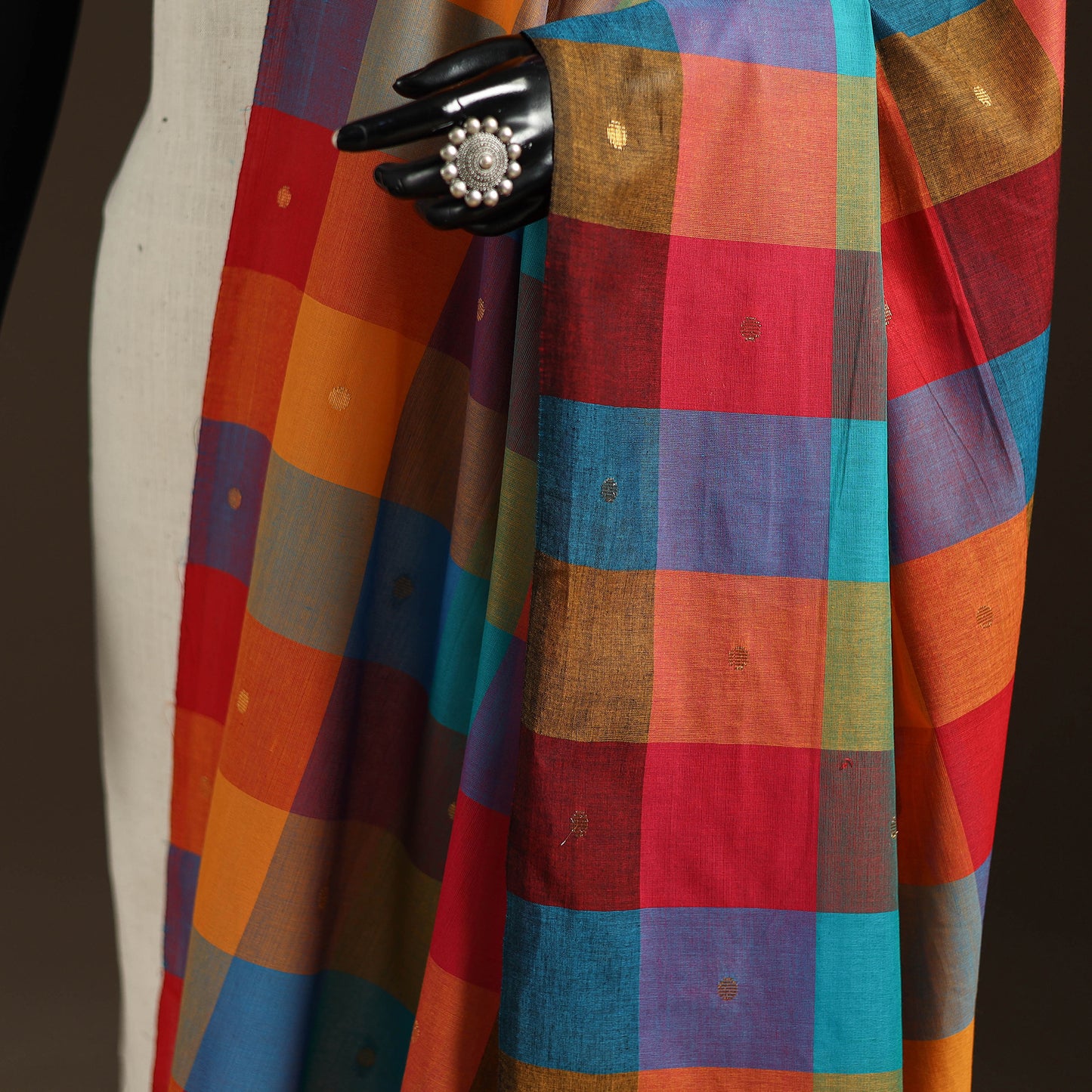 Cotton Plain Dupatta with Thread Border 61