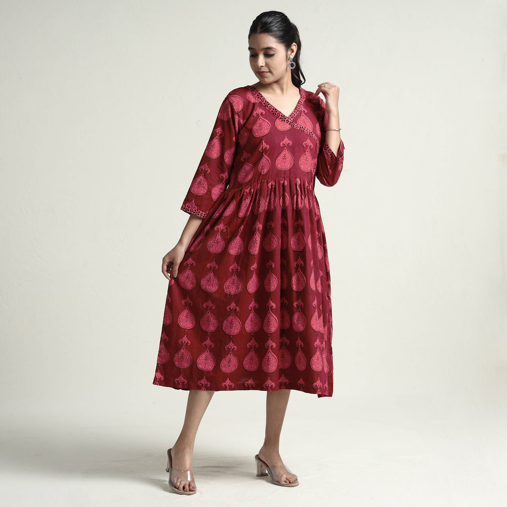 bagh printed cotton dress