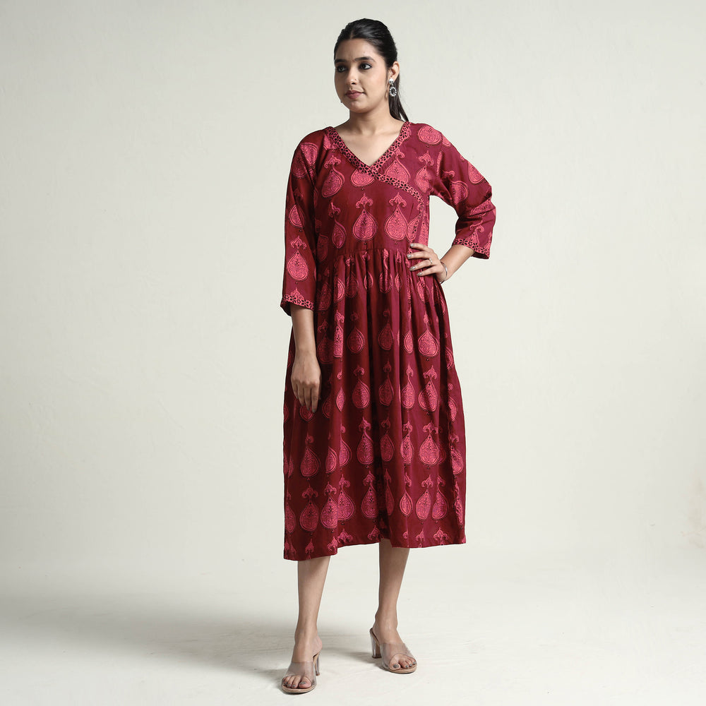 bagh printed cotton dress