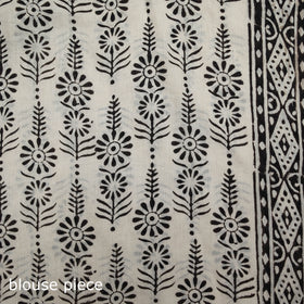 Bagru Hand Block Print Pure Mul Cotton Ready To Wear Saree 35