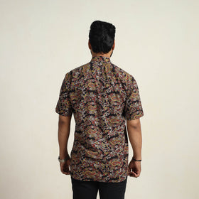  Multicolor Cotton Men Kalamkari Print Shirt