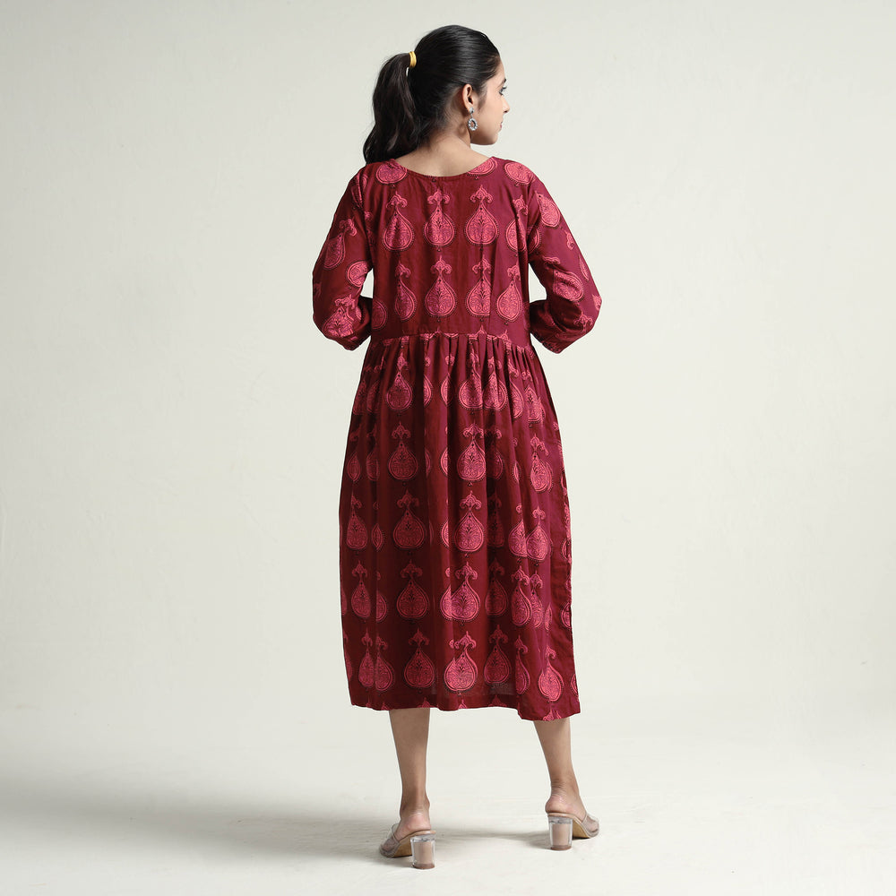 bagh printed cotton dress