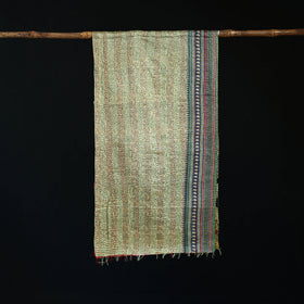 Bengal Kantha Handwork Patchwork Reversible Silk Stole 48