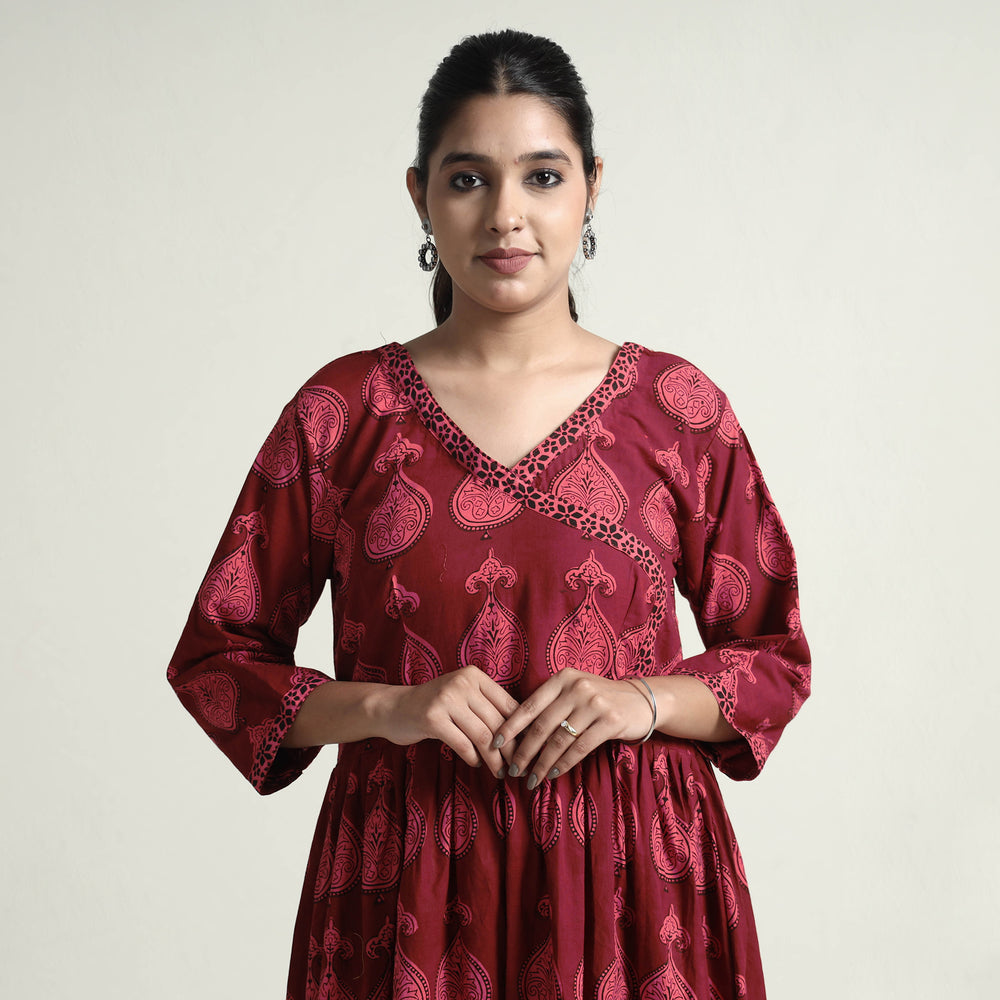 bagh printed cotton dress