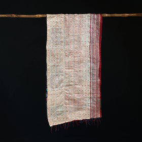 Bengal Kantha Handwork Patchwork Reversible Silk Stole 46