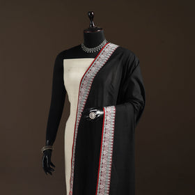 Cotton Plain Dupatta with Thread Border 63