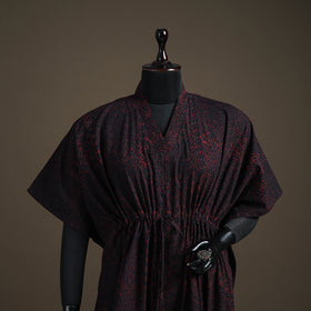 Akola Hand Block Print Natural Dyed Cotton Short Kaftan 146