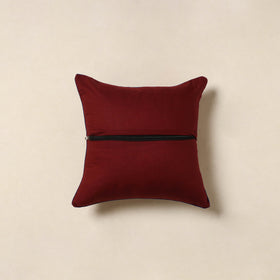 Red - kalamkari printed cotton cushion cover 08