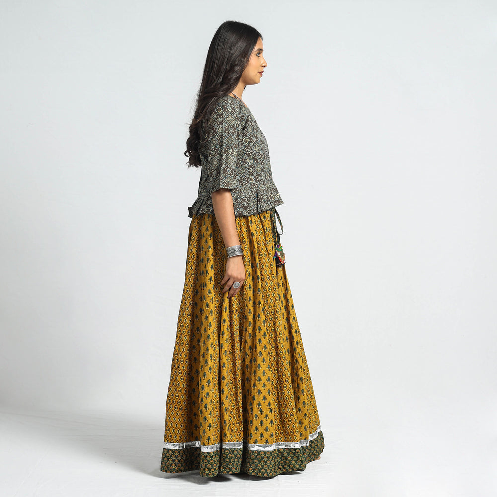 ajrakh long skirt 