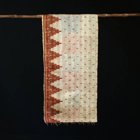 Bengal Kantha Handwork Patchwork Reversible Silk Stole 42