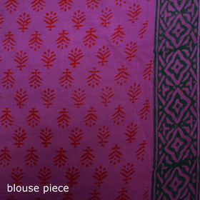 Bagru Hand Block Print Pure Mul Cotton Ready To Wear Saree 36