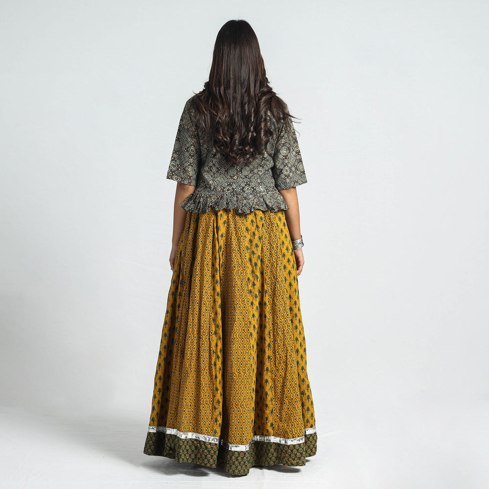 ajrakh long skirt 