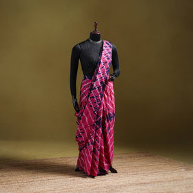 Shibori Tie-Dye Pure Mul Cotton Ready To Wear Saree 37
