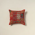 Khambadiya Patchwork Hand Embroidered Cushion Cover 02
