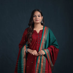 Dharwad Cotton Suit Set with Dupatta for Women 05
