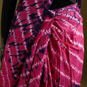 Shibori Tie-Dye Pure Mul Cotton Ready To Wear Saree 37