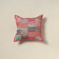 Khambadiya Patchwork Hand Embroidered Cushion Cover 01