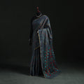 Bengal Kantha Hand Embroidery Silk Cotton Chapa Work Saree 67