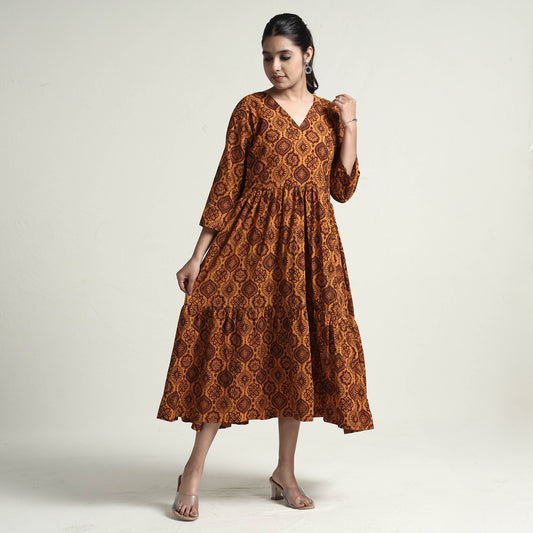 bagh printed cotton dress