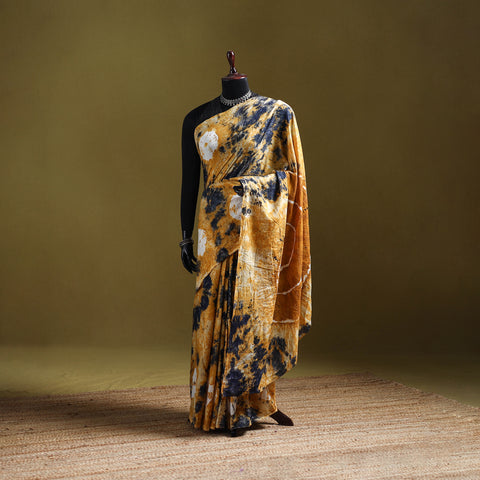 Shibori Tie-Dye Pure Mul Cotton Ready To Wear Saree 38