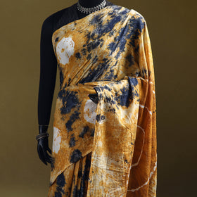 Shibori Tie-Dye Pure Mul Cotton Ready To Wear Saree 38