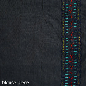 Bengal Kantha Hand Embroidery Silk Cotton Chapa Work Saree 67
