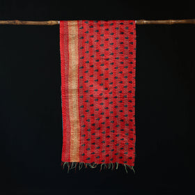 Bengal Kantha Handwork Patchwork Reversible Silk Stole 31