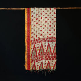 Bengal Kantha Handwork Patchwork Reversible Silk Stole 30
