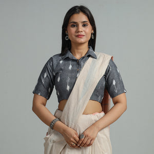 Pochampally Ikat Cotton Stitched Blouse 21