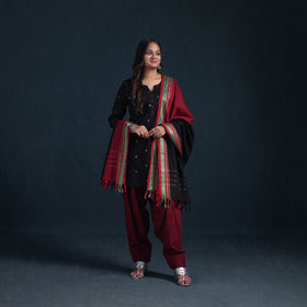 Dharwad Cotton Suit Set with Dupatta for Women 08