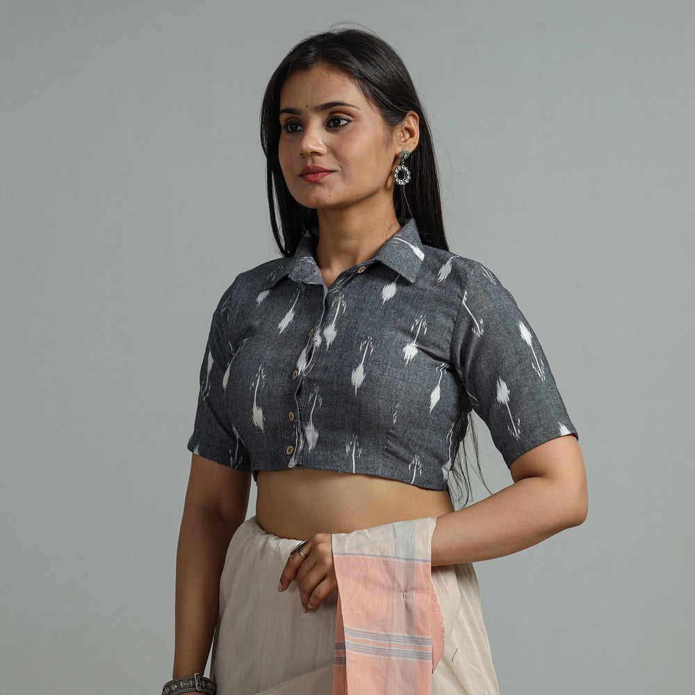 Pochampally Ikat Stitched Blouse