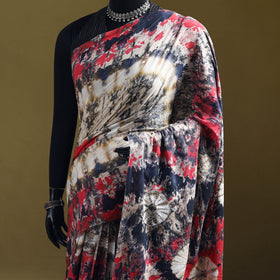 Shibori Tie-Dye Pure Mul Cotton Ready To Wear Saree 39