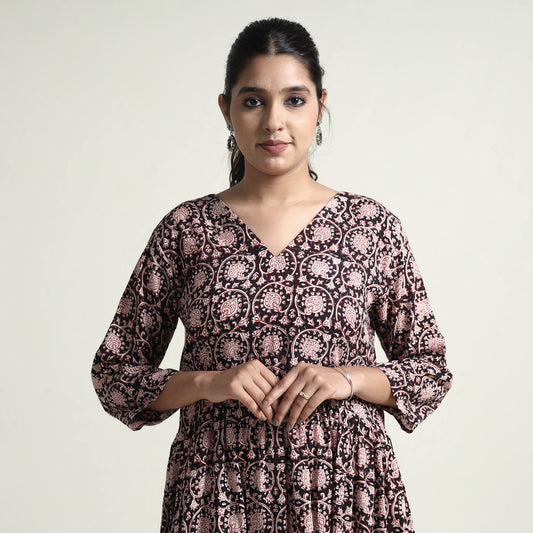 bagh printed cotton dress