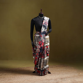 Shibori Tie-Dye Pure Mul Cotton Ready To Wear Saree 39