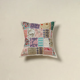 Khambadiya Patchwork Hand Embroidered Cushion Cover 05