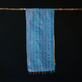 Bengal Kantha Handwork Patchwork Reversible Silk Stole 24