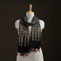 Hand Block Print Natural Dyed Modal Silk Ajrakh Stole 08