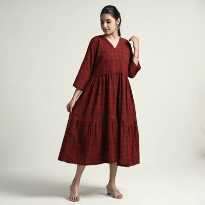 bagh printed cotton dress