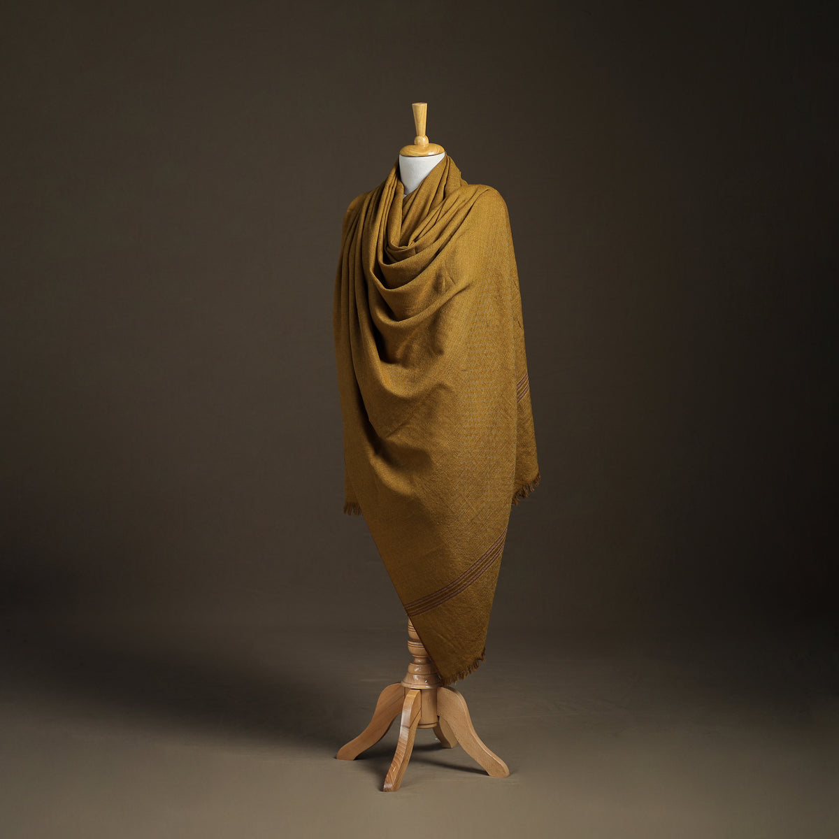 Kumaun Pure Handwoven Merino Wool Shawl for Women 04