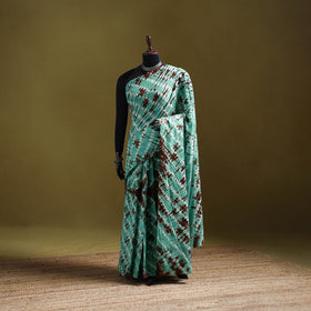 Shibori Tie-Dye Pure Mul Cotton Ready To Wear Saree 40