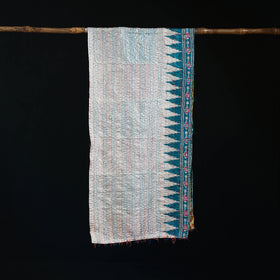 Bengal Kantha Handwork Patchwork Reversible Silk Stole 18