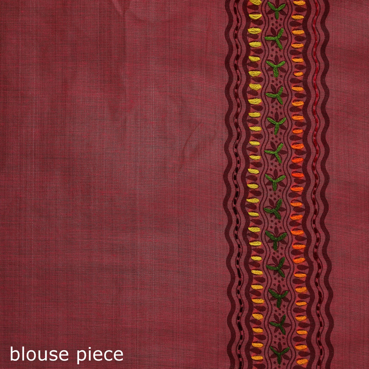 Pink - Bengal Kantha Hand Embroidery Silk Cotton Chapa Work Saree 70