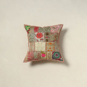 Khambadiya Patchwork Hand Embroidered Cushion Cover 08