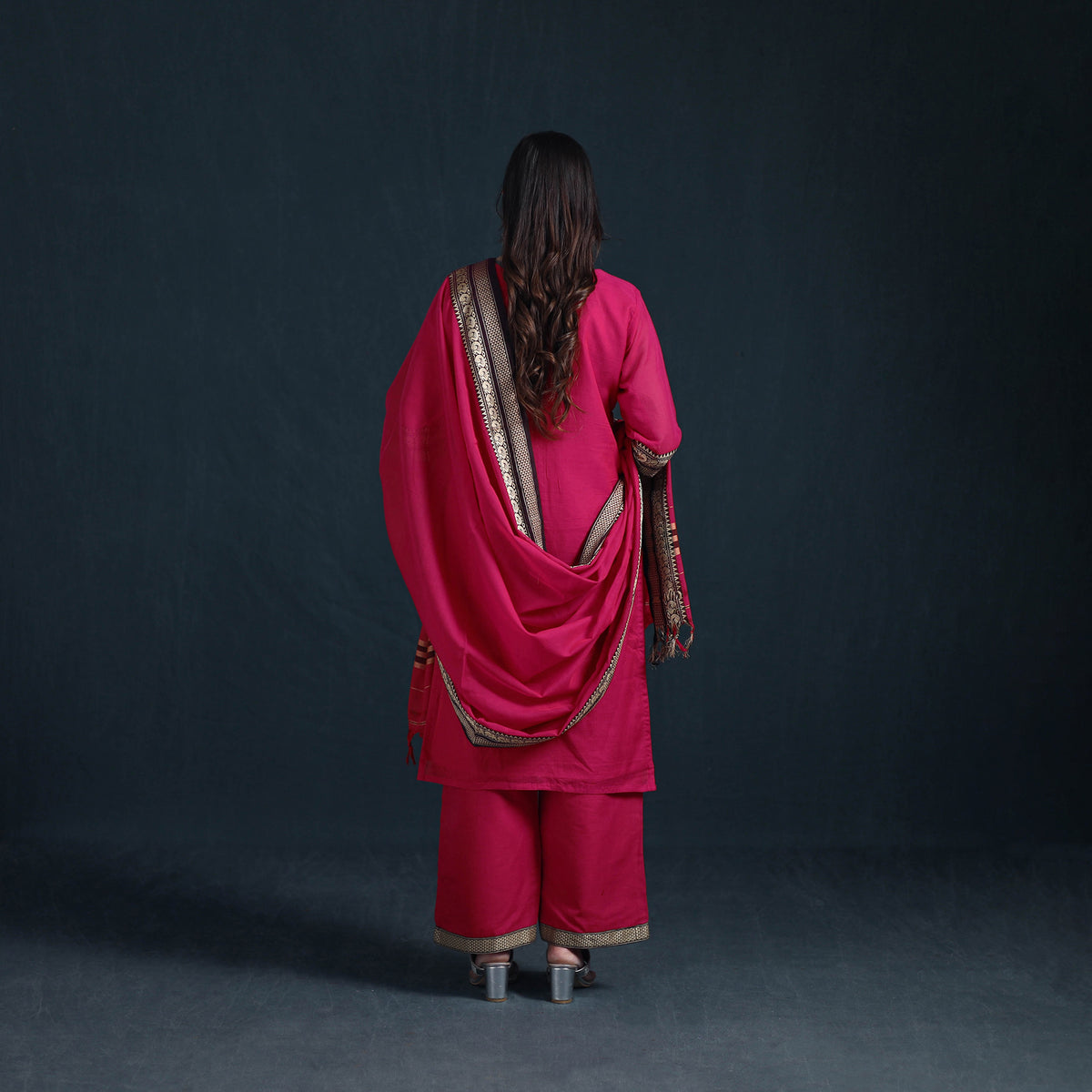 Dharwad Cotton Suit Set with Dupatta for Women 03